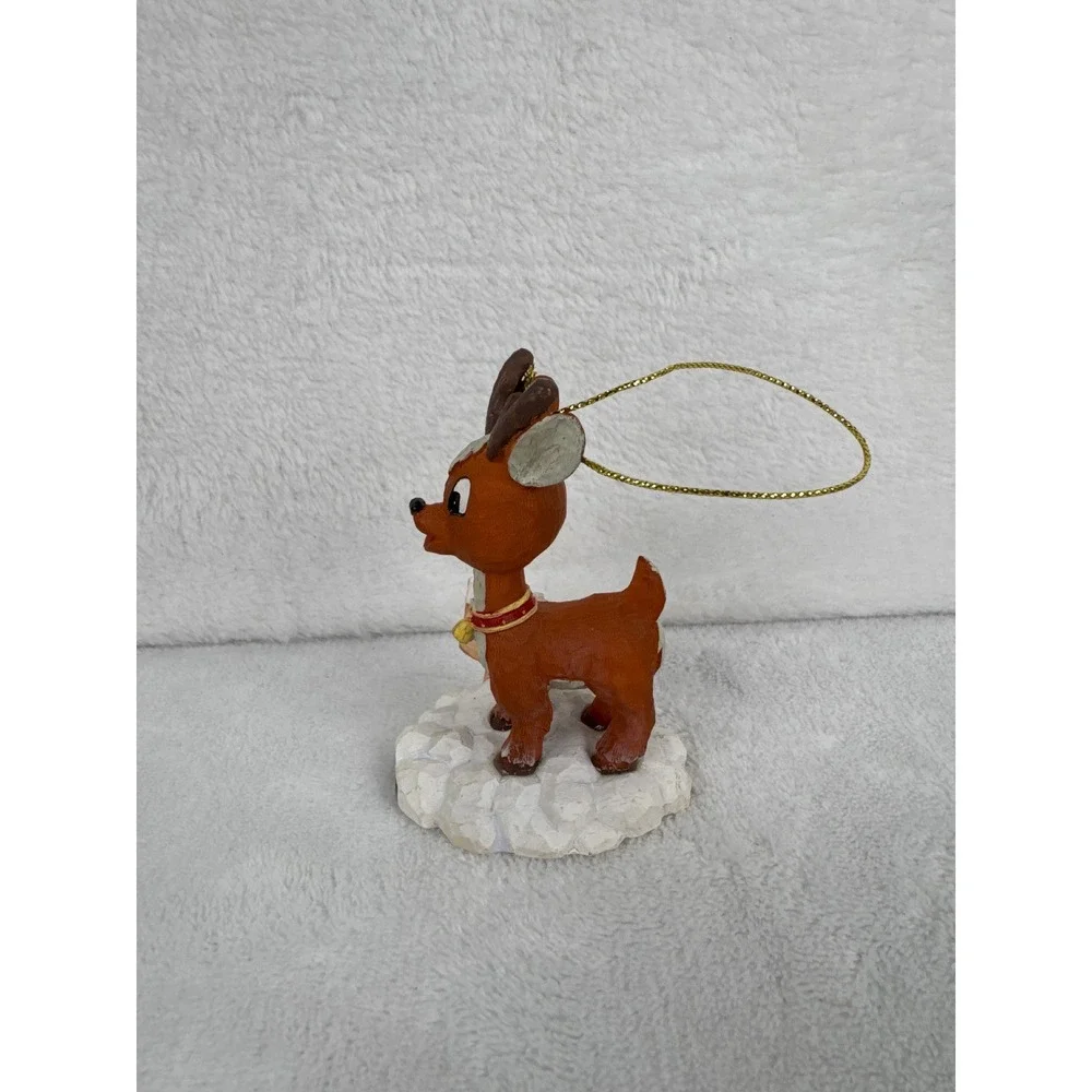 2004 North Pole Sign Rudolph the Red-Nosed Reindeer Ornament Unisex OS Brown EXC